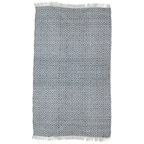 Maderia Blue Grey and White Outdoor Rug