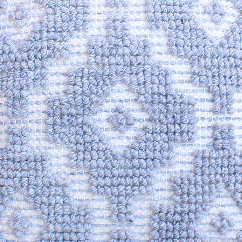Izara Ivory and Light Blue Pillow