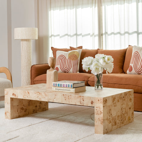 Burrows Natural Burl Coffee Table