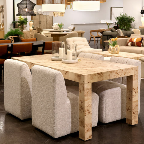 Burrows Natural Burl Dining Table