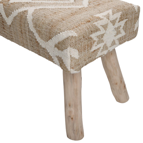 Marjorie Natural and Ivory Bench