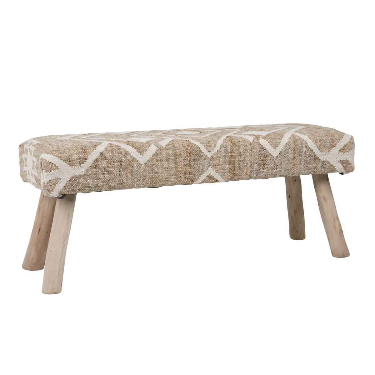 Marjorie Natural and Ivory Bench
