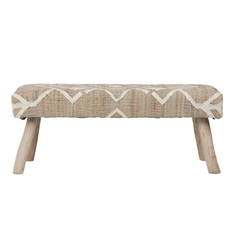 Marjorie Natural and Ivory Bench