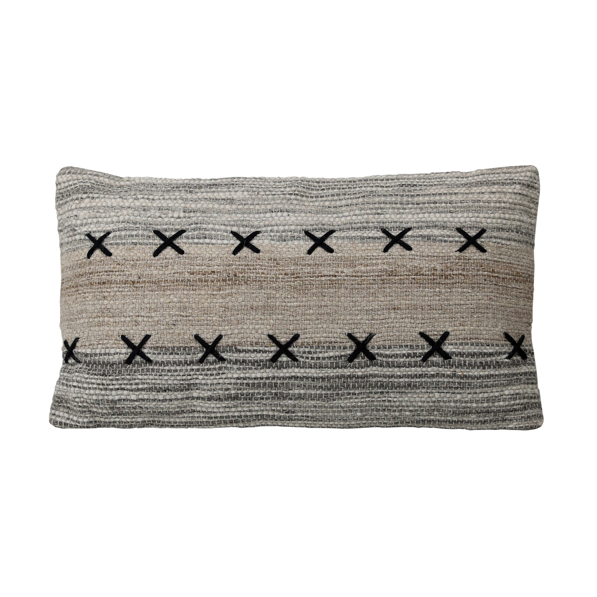 Kenya Grey, Taupe and Black Pillow