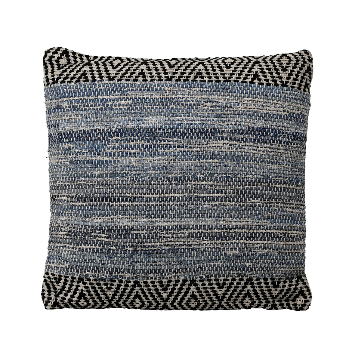 Sade Denim Blue and Charcoal Pillow
