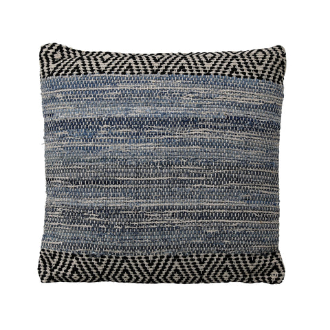 Sade Denim Blue and Charcoal Pillow