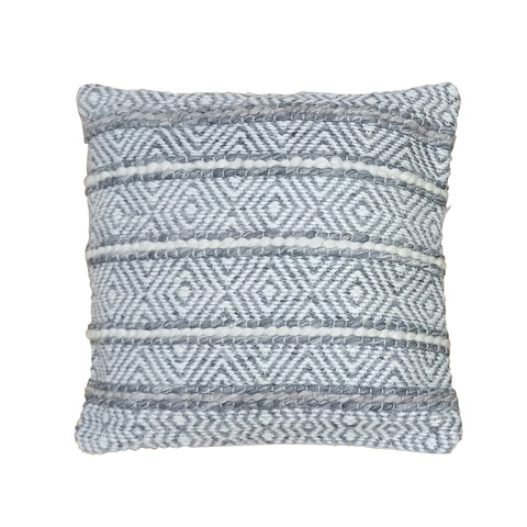 Adir Grey and Ivory Outdoor Pillow