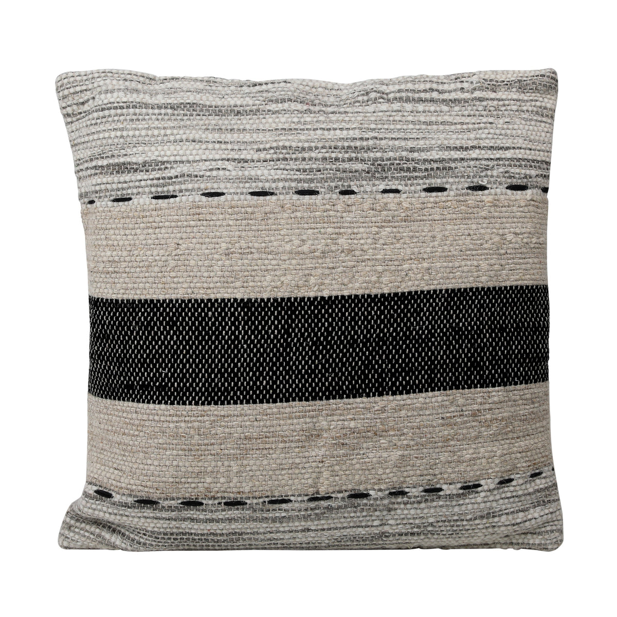Jabari Charcoal, Grey and Ivory Pillow