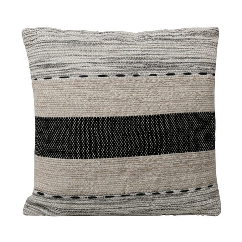 Jabari Charcoal, Grey and Ivory Pillow