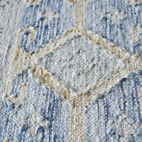 Piraeus Blue and Beige Rug