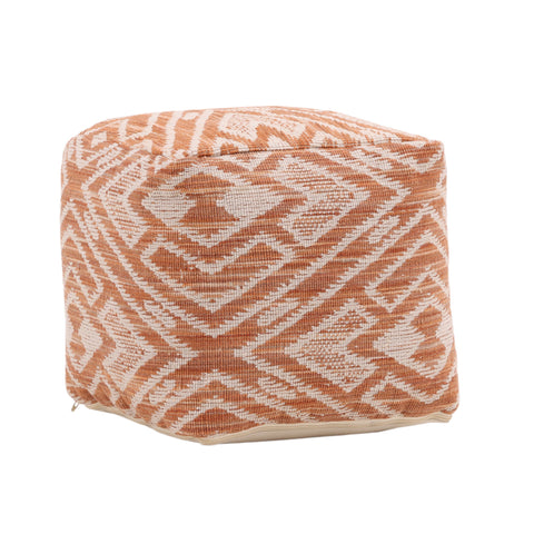 Leana Terracotta Outdoor Pouf