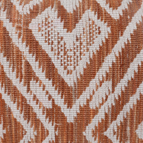 Leana Terracotta and Ivory Outdoor Pillow