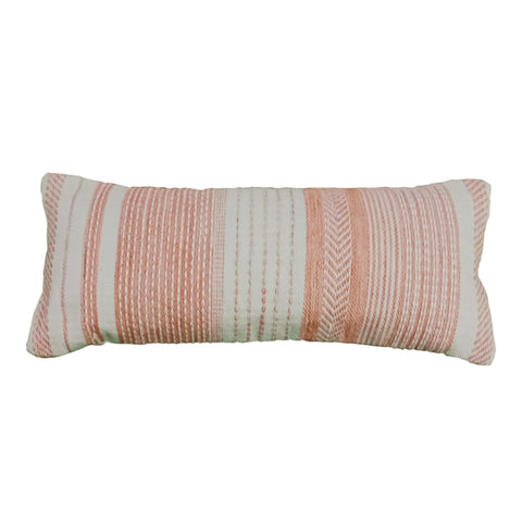 Ruth Terracotta and Ivory Outdoor Pillow