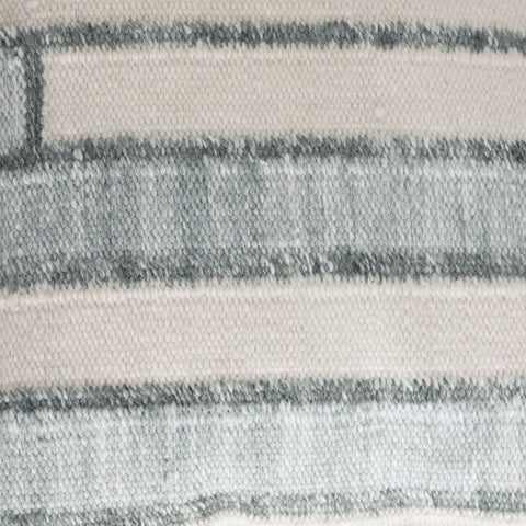 Ashma Seafoam Green and Ivory Outdoor Pillow