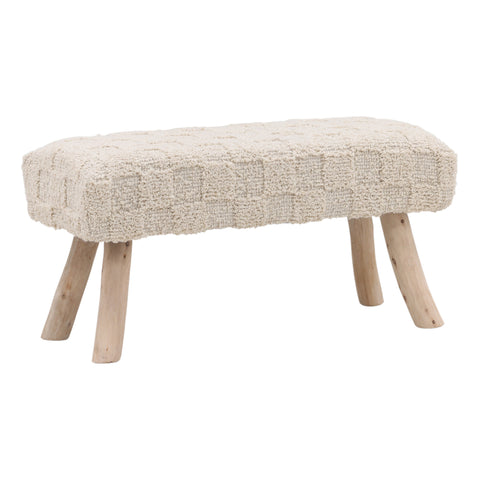 Winter Ivory Bench
