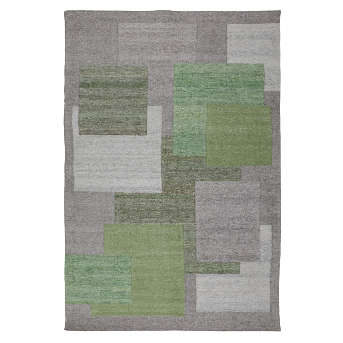 Carter Green and Grey Outdoor Rug