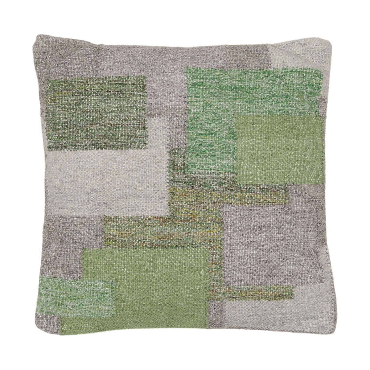 Carter Green and Grey Outdoor Pillow
