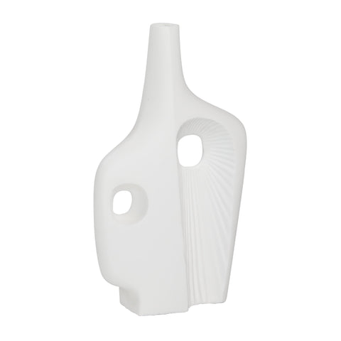 Misael White Vase