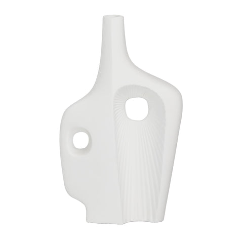 Misael White Vase