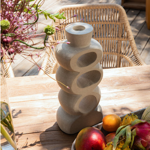 Jeannie Ivory Candle Holder