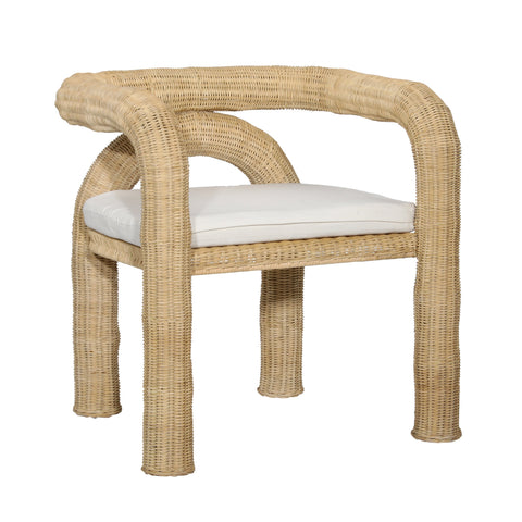 Ernestine Natural and Off White Occasional Chair