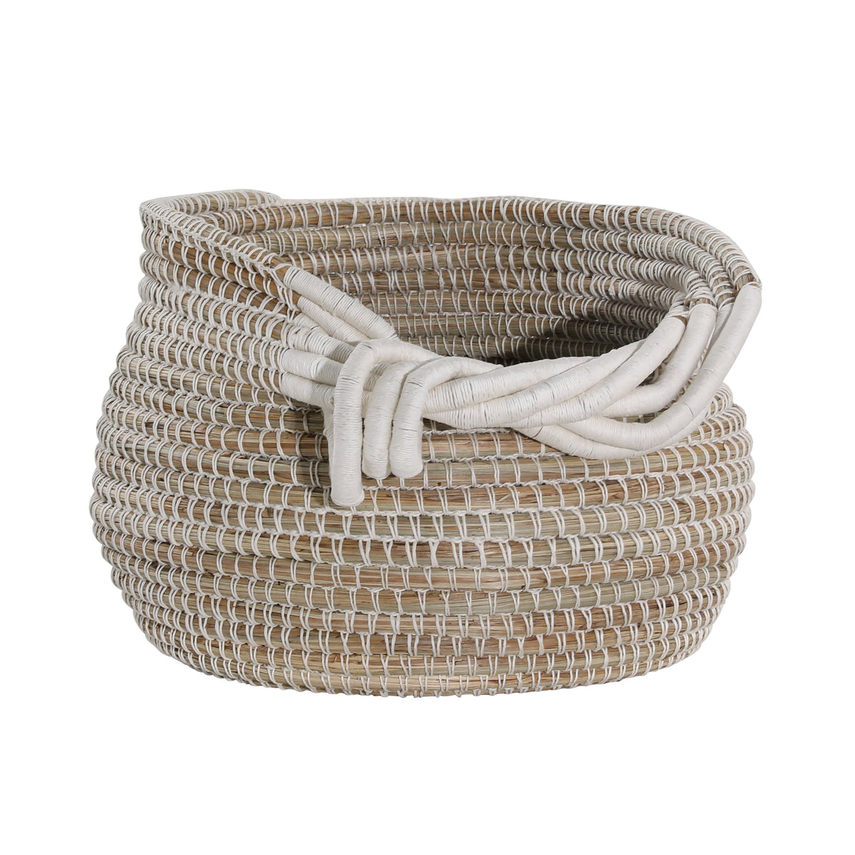 Dwight Light Natural and White Cotton Basket