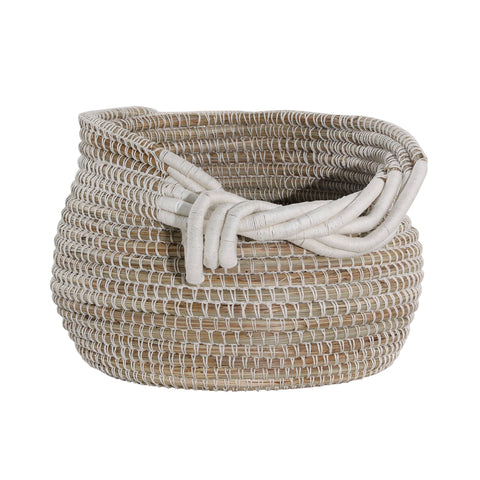 Dwight Light Natural and White Cotton Basket