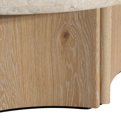 Oja Natural Wash and Cream Marble Coffee Table
