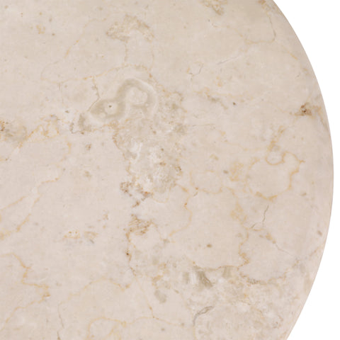 Oja Natural Wash and Cream Marble Console Table