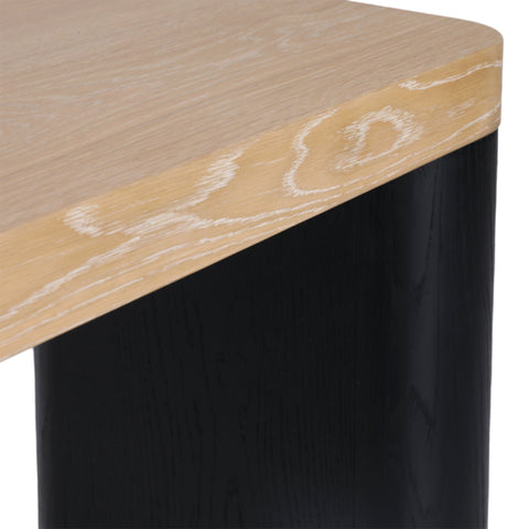 Price Black and Natural Console Table