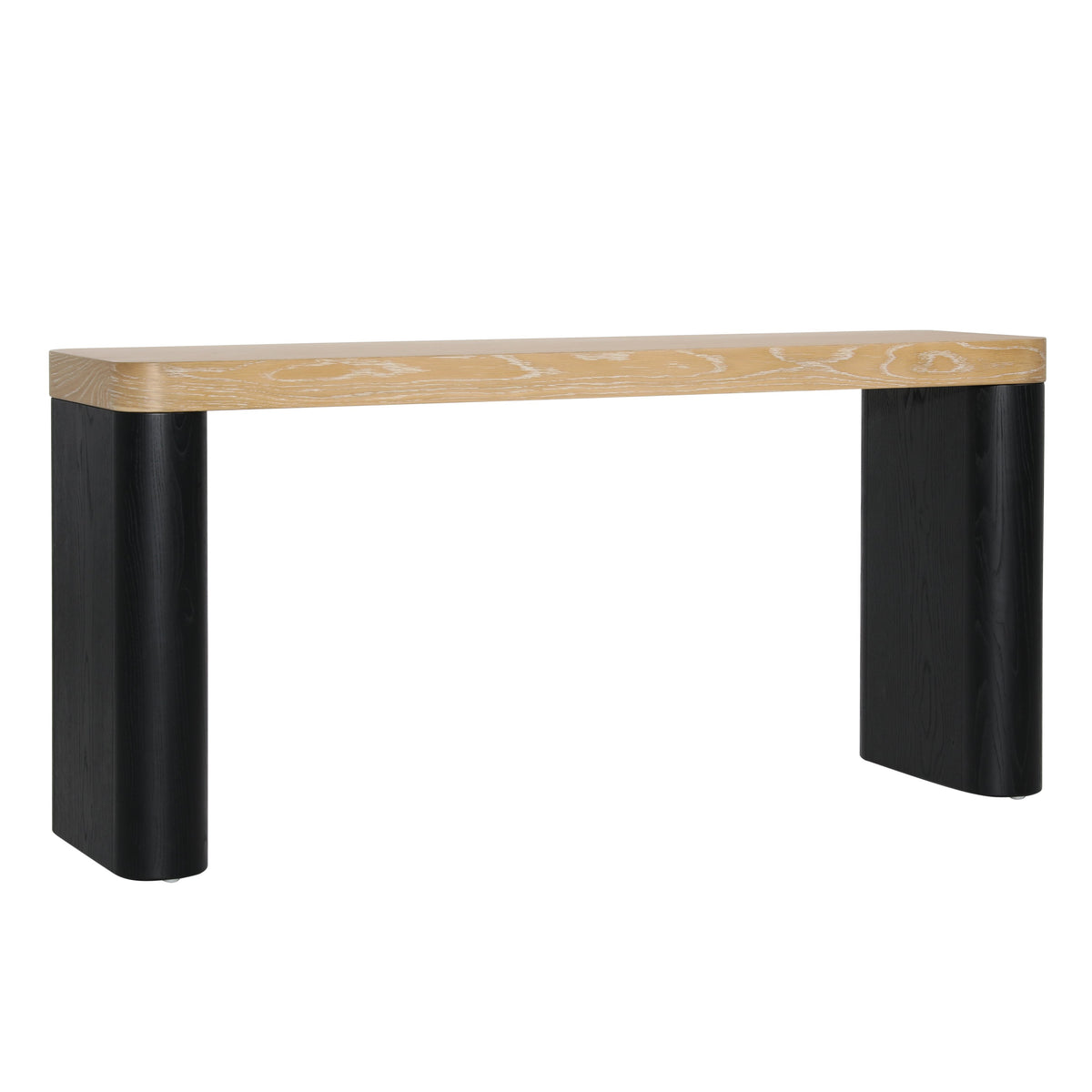 Price Black and Natural Console Table