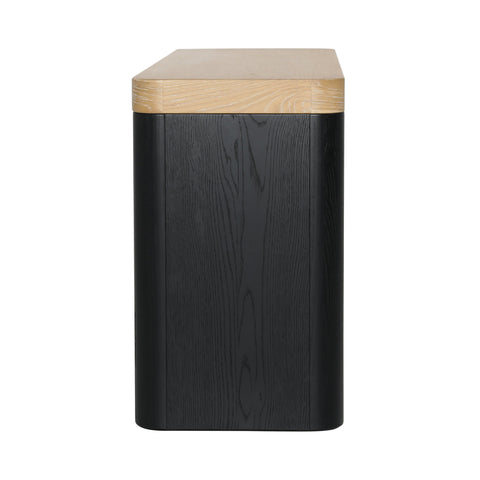 Price Black and Natural Console Table