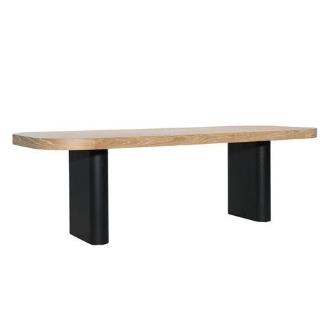 Price Black and Natural Dining Table