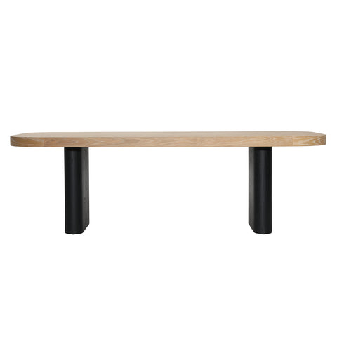 Price Black and Natural Dining Table