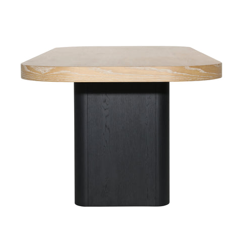 Price Black and Natural Dining Table