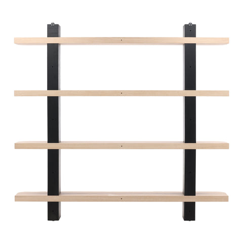 Price Black and Natural Bookcase