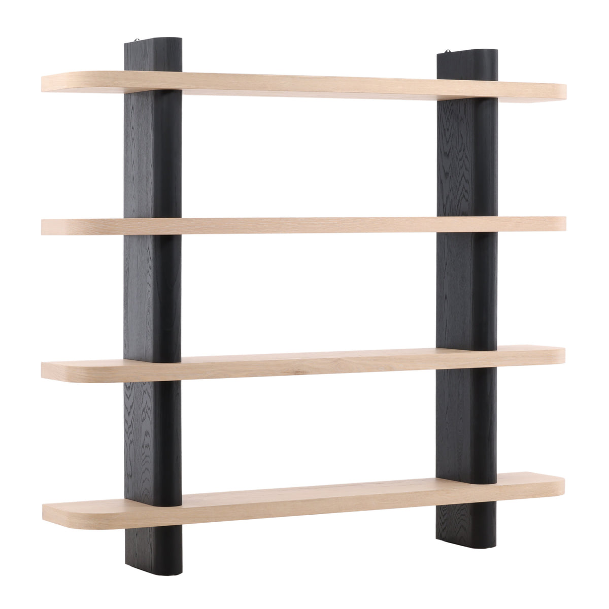 Price Black and Natural Bookcase