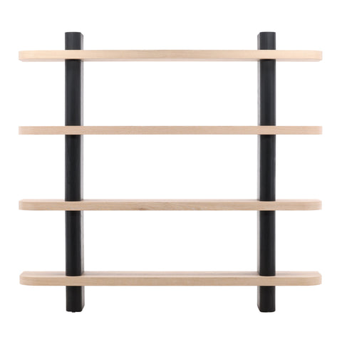 Price Black and Natural Bookcase