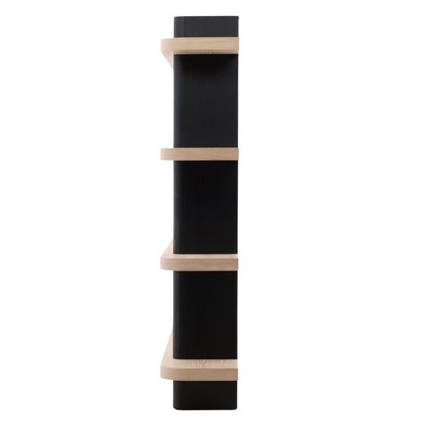 Price Black and Natural Bookcase