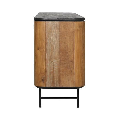 Leigh Natural and Black Handles Sideboard