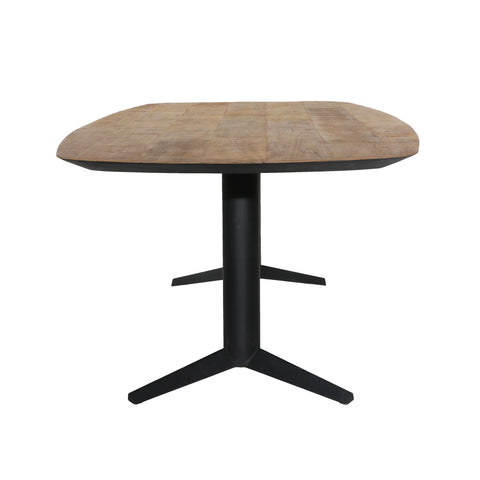 Leigh Natural and Black Base Dining Table