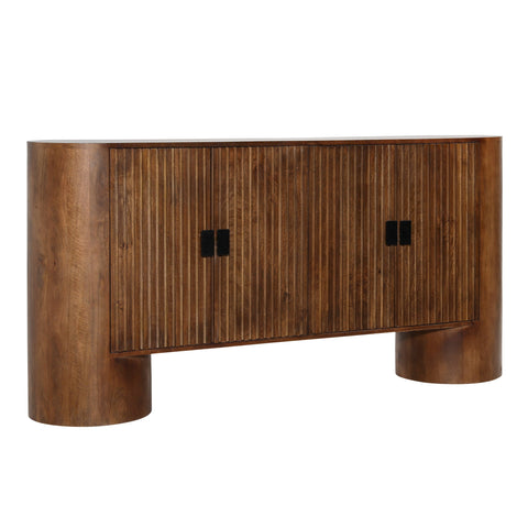 Stephenson Medium Brown and Black Handles Sideboard