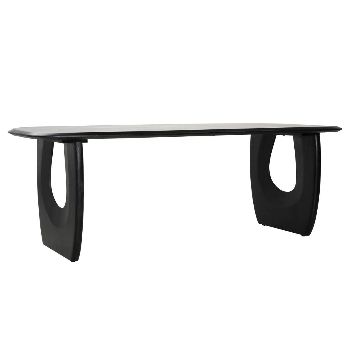Venetta Matte Black Dining Table