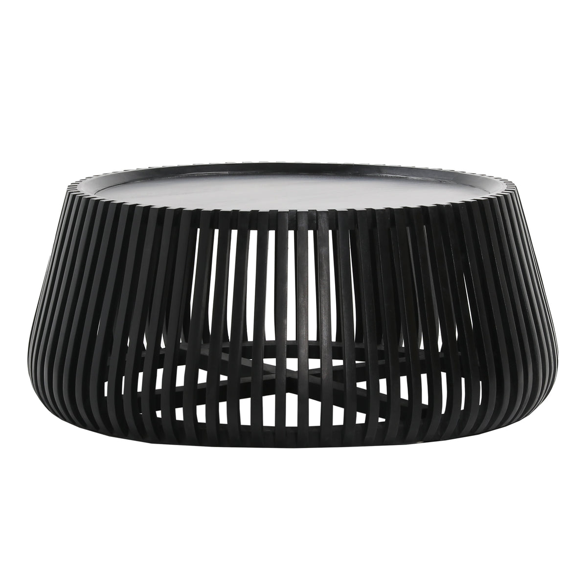 Valda Matte Black Coffee Table