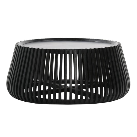Valda Matte Black Coffee Table