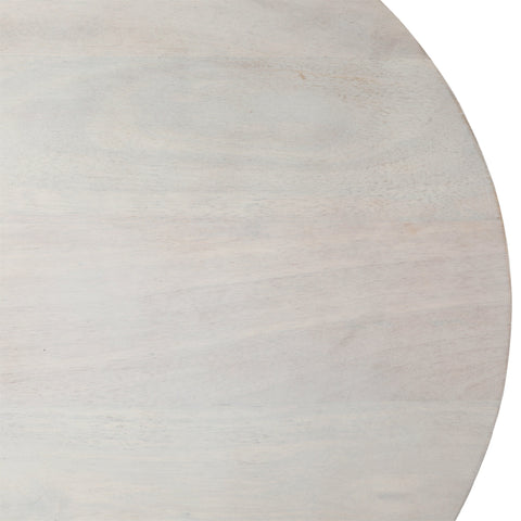 Demetra Whitewash Side Table