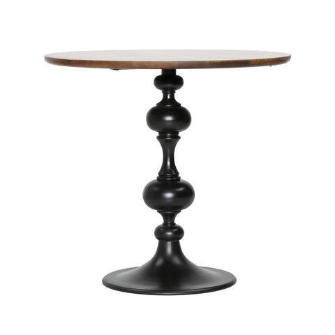 Milliken Medium Brown and Black Base Bistro Table