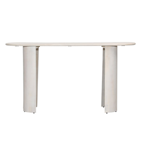 Cielo Whitewash Console Table