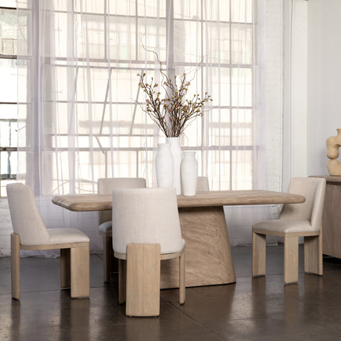 Marci Natural Sandblasted Dining Table