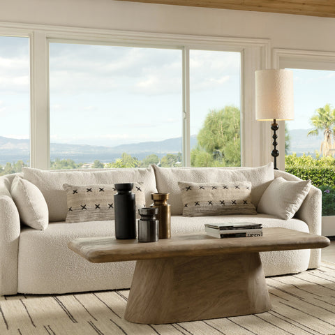Marci Natural Sandblasted Coffee Table